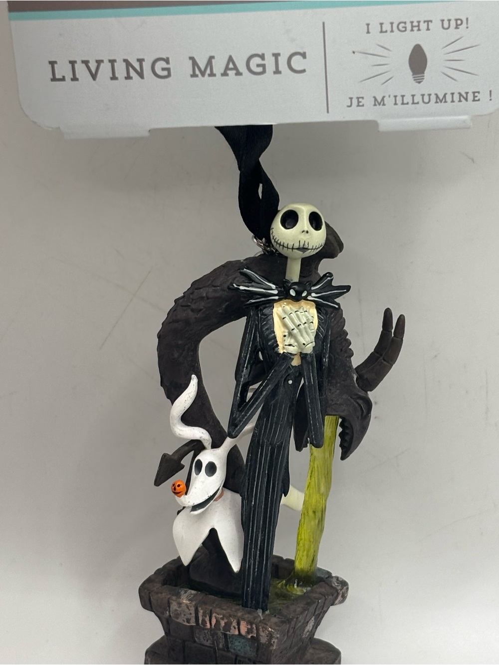 New Disney Sketchbook Nightmare Before Christmas Ornament Jack Zero Light Up